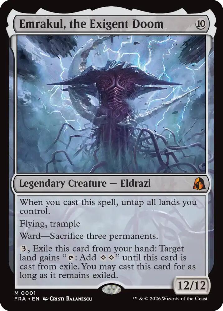 Emrakul, the Exigent Doom 1 (Reality Fracture)  | Good Games North