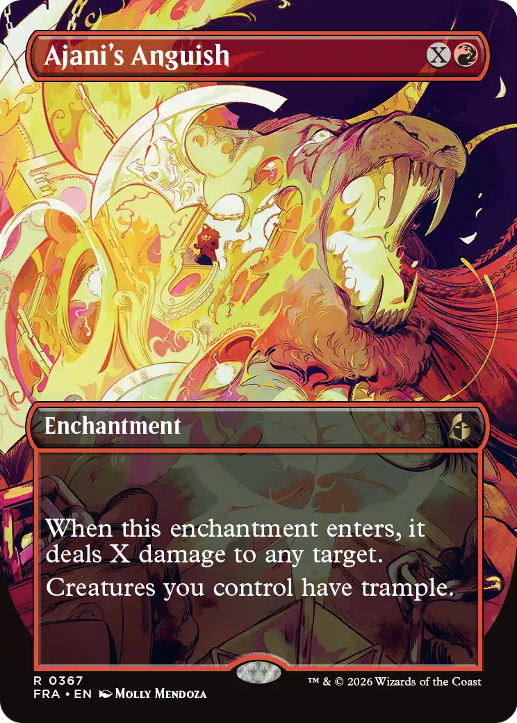 Ajani's Anguish 367 (Reality Fracture)  - Borderless | Good Games North