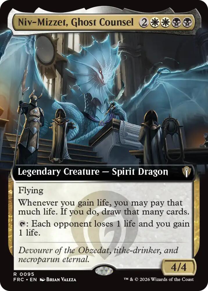 Niv-Mizzet, Ghost Counsel 95 (Commander: Reality Fracture)  - Extended Art | Good Games North