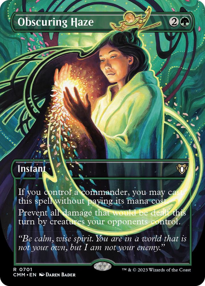 Obscuring Haze 701/451 (Commander Masters)  - Borderless Foil | Good Games North