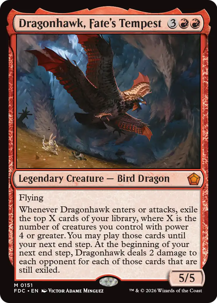 Dragonhawk, Fate's Tempest 151 (Commander: Foundations)  | Good Games North