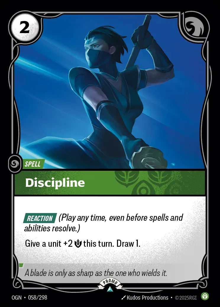 Discipline 058/298 (Riftbound Organized Play Promotional Cards)  - Foil | Good Games North