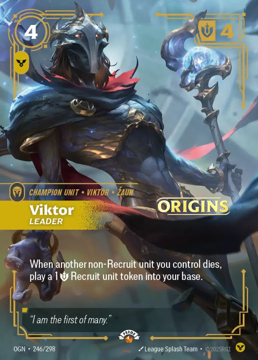 Viktor - Leader 246/298 (Riftbound Organized Play Promotional Cards)  - Foil | Good Games North