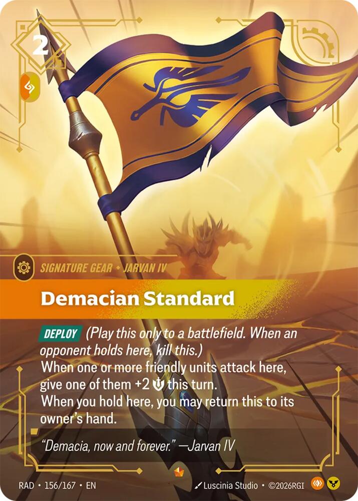 Demacian Standard 156/167 (Radiance)  - Foil | Good Games North