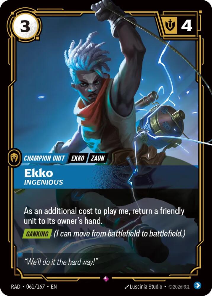 Ekko - Ingenious 061/167 (Radiance)  - Foil | Good Games North
