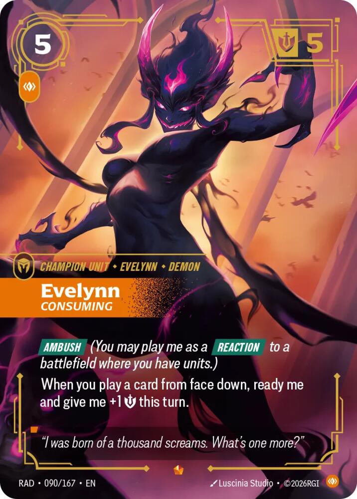 Evelynn - Consuming 090/167 (Radiance)  - Foil | Good Games North