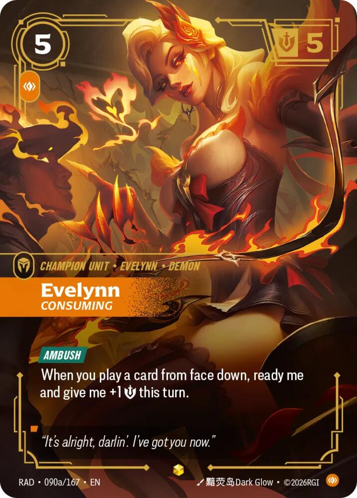 Evelynn - Consuming 090a/167 (Radiance)  - Foil | Good Games North
