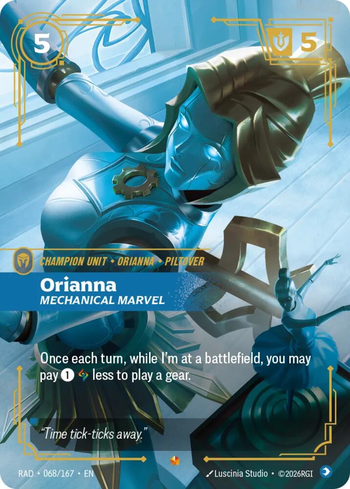 Orianna - Mechanical Marvel 068/167 (Radiance)  - Foil | Good Games North