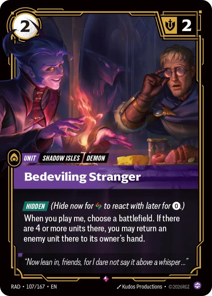 Bedeviling Stranger 107/167 (Radiance)  - Foil | Good Games North