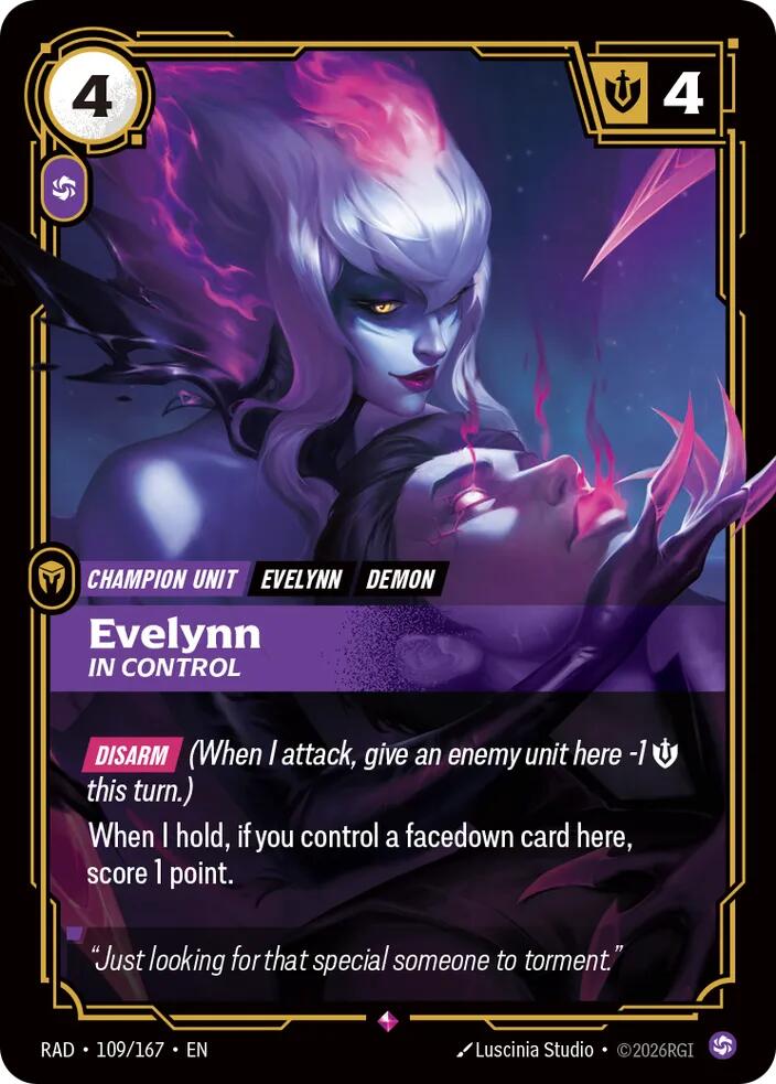 Evelynn - In Control 109/167 (Radiance)  - Foil | Good Games North