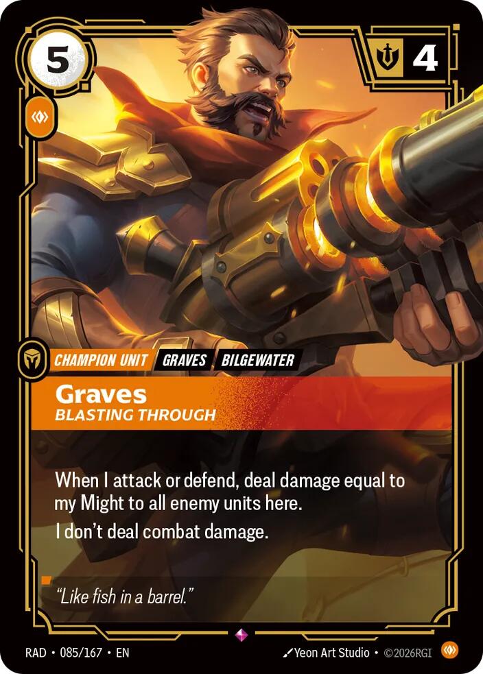Graves - Blasting Through 085/167 (Radiance)  - Foil | Good Games North
