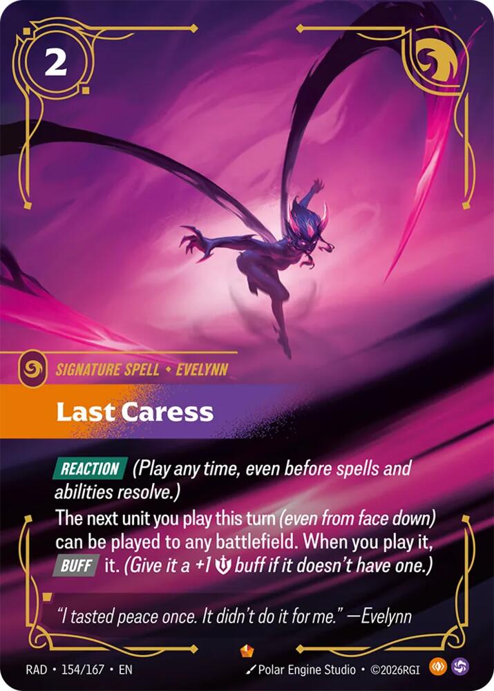 Last Caress 154/167 (Radiance)  - Foil | Good Games North