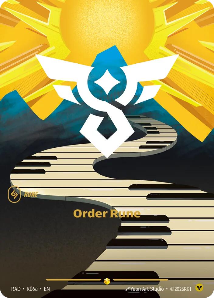 Order Rune (AA) R06a (Radiance)  - Foil | Good Games North