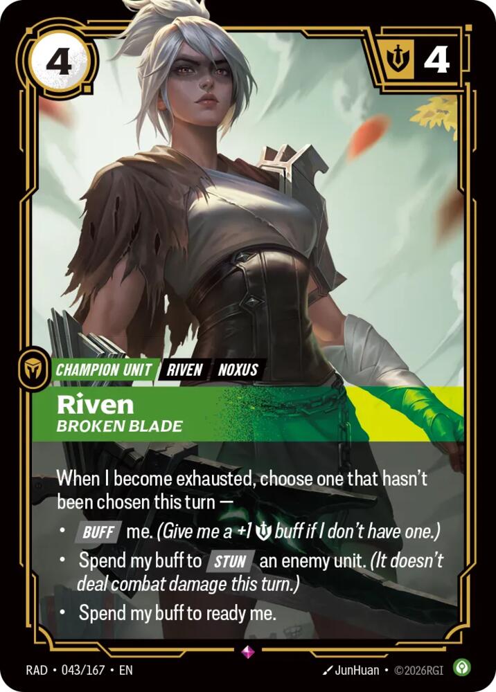 Riven - Broken Blade 043/167 (Radiance)  - Foil | Good Games North