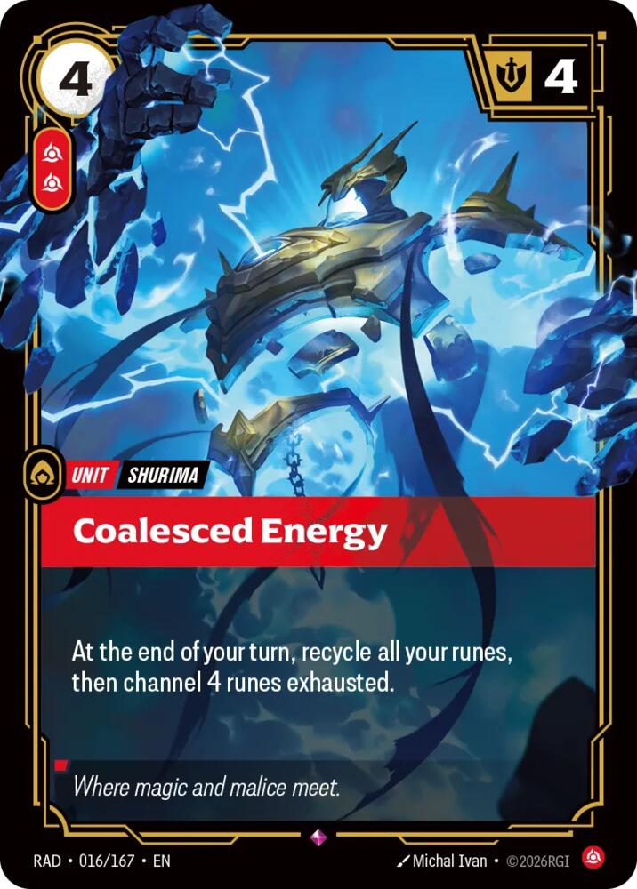 Coalesced Energy 016/167 (Radiance)  - Foil | Good Games North
