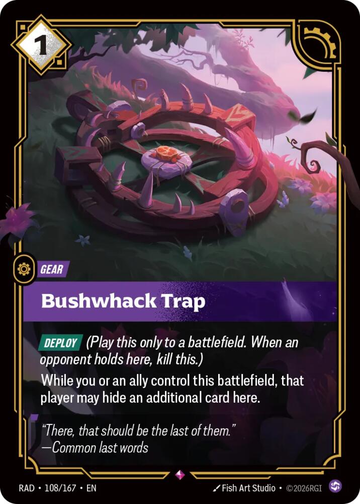 Bushwhack Trap 108/167 (Radiance)  - Foil | Good Games North