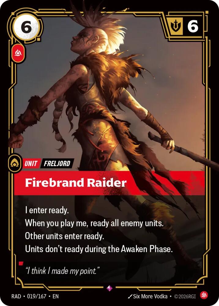 Firebrand Raider 019/167 (Radiance)  - Foil | Good Games North