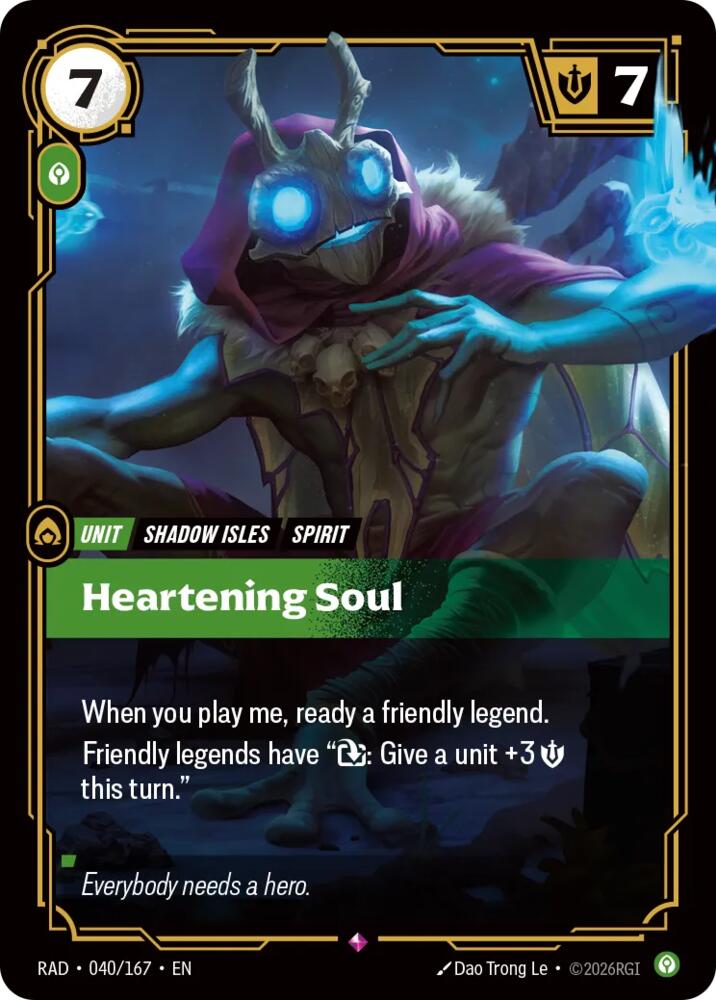 Heartening Soul 040/167 (Radiance)  - Foil | Good Games North
