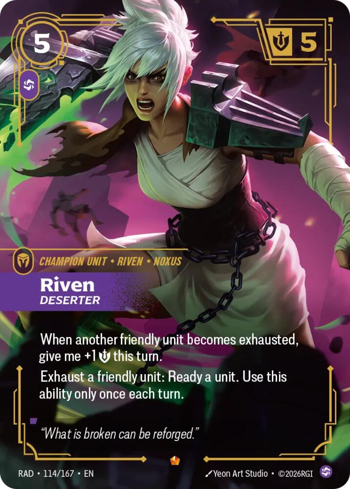 Riven - Deserter 114/167 (Radiance)  - Foil | Good Games North