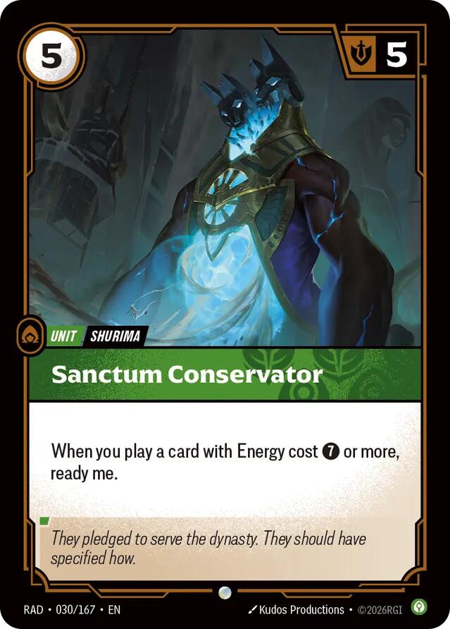 Sanctum Conservator 030/167 (Radiance)  - Foil | Good Games North