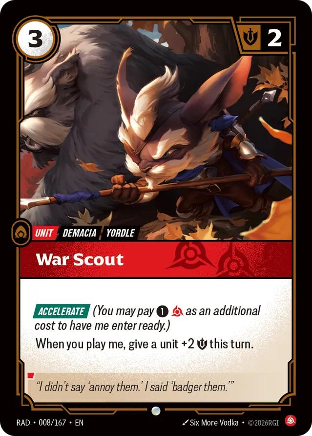 War Scout 008/167 (Radiance)  - Foil | Good Games North