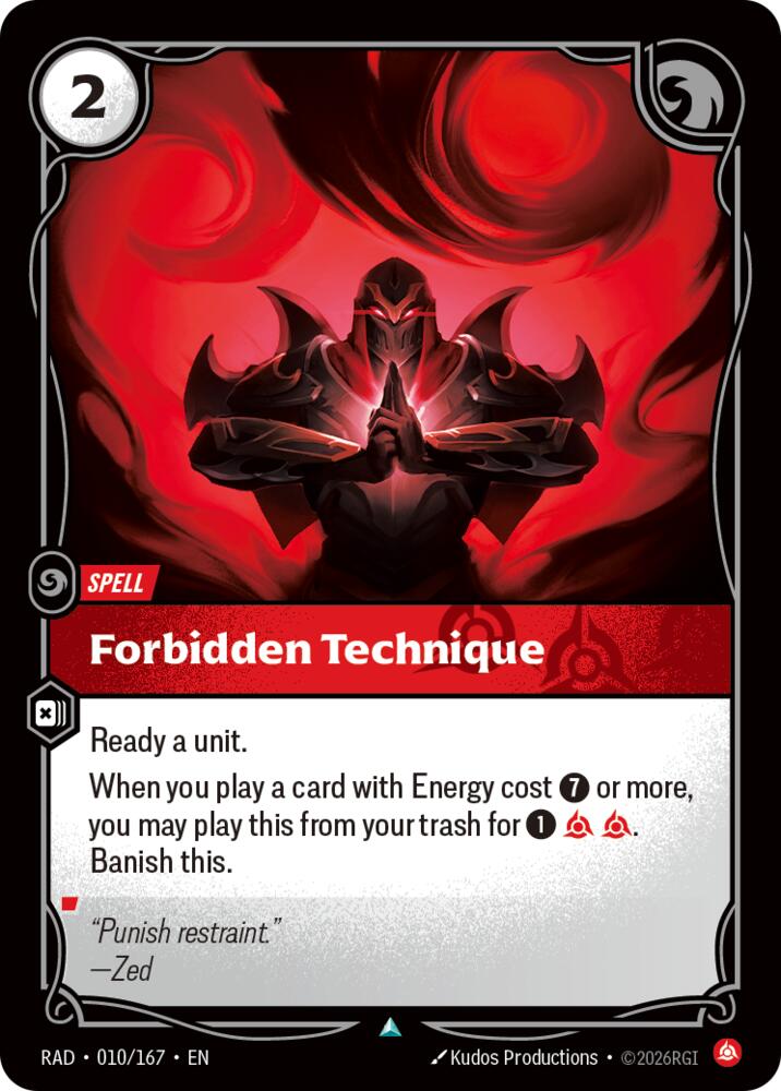 Forbidden Technique 010/167 (Radiance)  - Foil | Good Games North