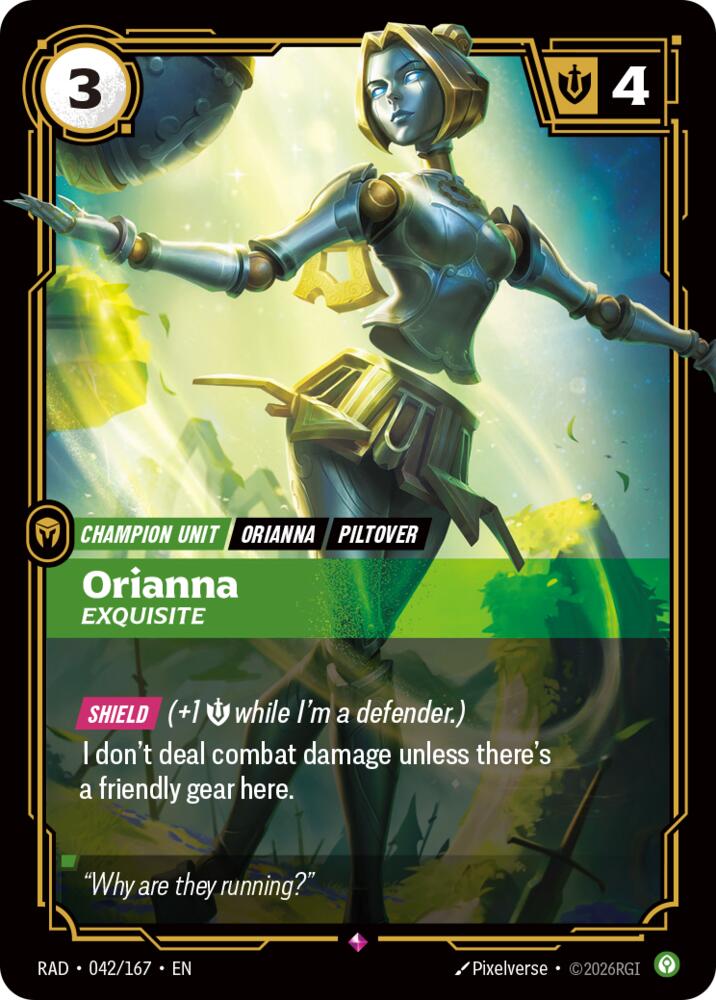 Orianna - Exquisite 042/167 (Radiance)  - Foil | Good Games North