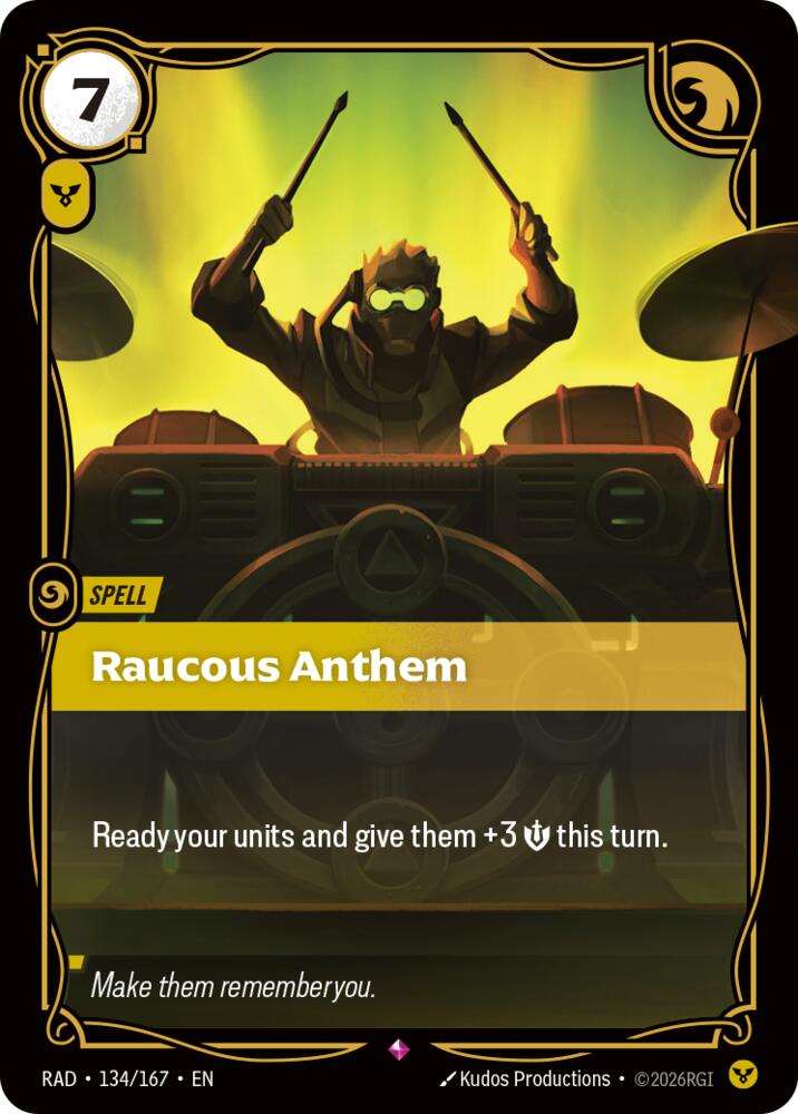 Raucous Anthem 134/167 (Radiance)  - Foil | Good Games North
