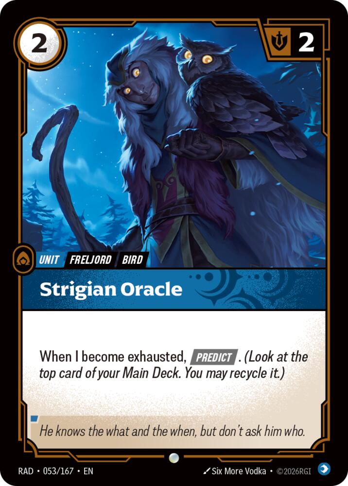 Strigian Oracle 053/167 (Radiance)  - Foil | Good Games North