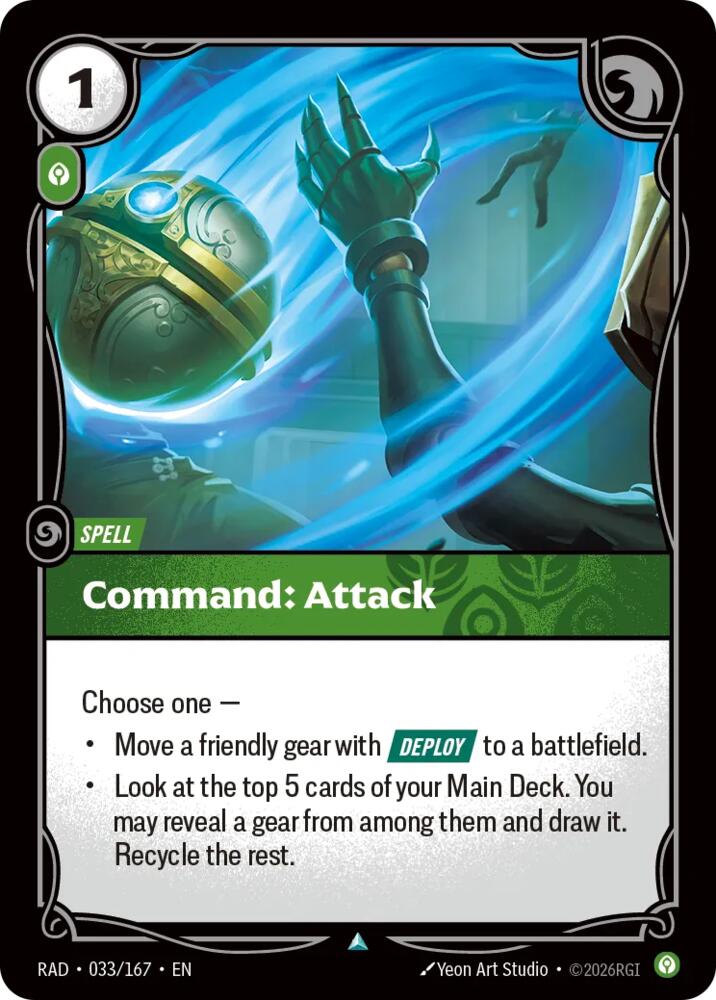 Command Attack 033/167 (Radiance)  - Foil | Good Games North