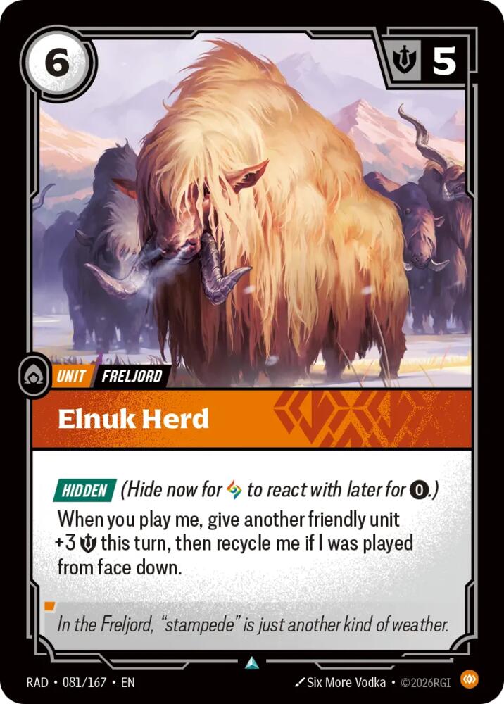 Elnuk Herd 081/167 (Radiance)  - Foil | Good Games North