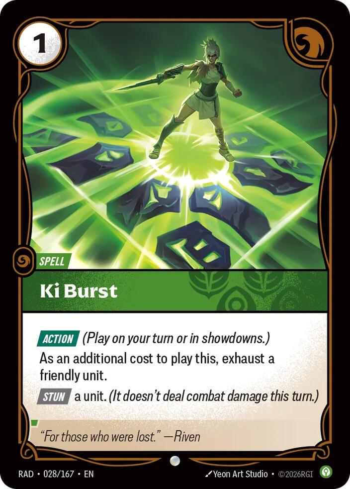 Ki Burst 028/167 (Radiance)  - Foil | Good Games North