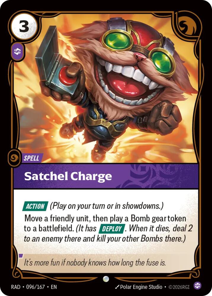 Satchel Charge 096/167 (Radiance)  - Foil | Good Games North