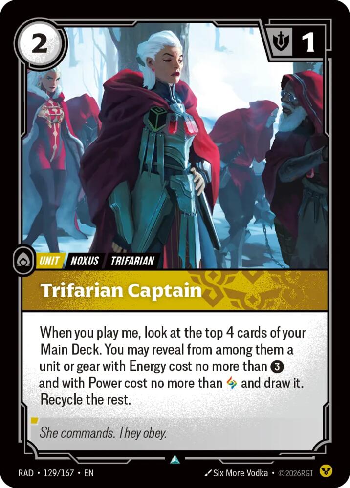 Trifarian Captain 129/167 (Radiance)  - Foil | Good Games North