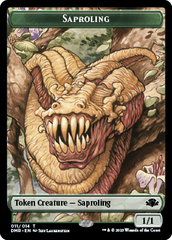 Goblin // Saproling Double-Sided Token [Dominaria Remastered Tokens] | Good Games North