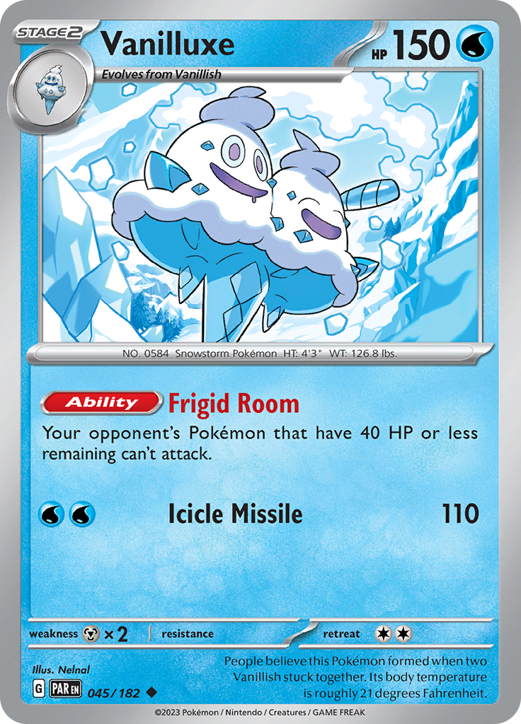 Vanilluxe (045/182) [Scarlet & Violet: Paradox Rift] | Good Games North