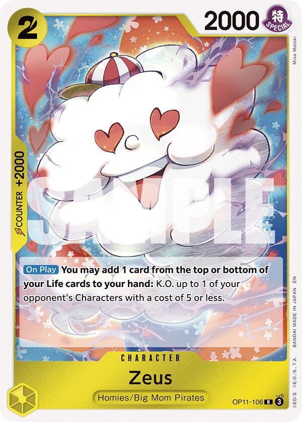 Zeus OP11-106 (A Fist of Divine Speed)  - Foil | Good Games North
