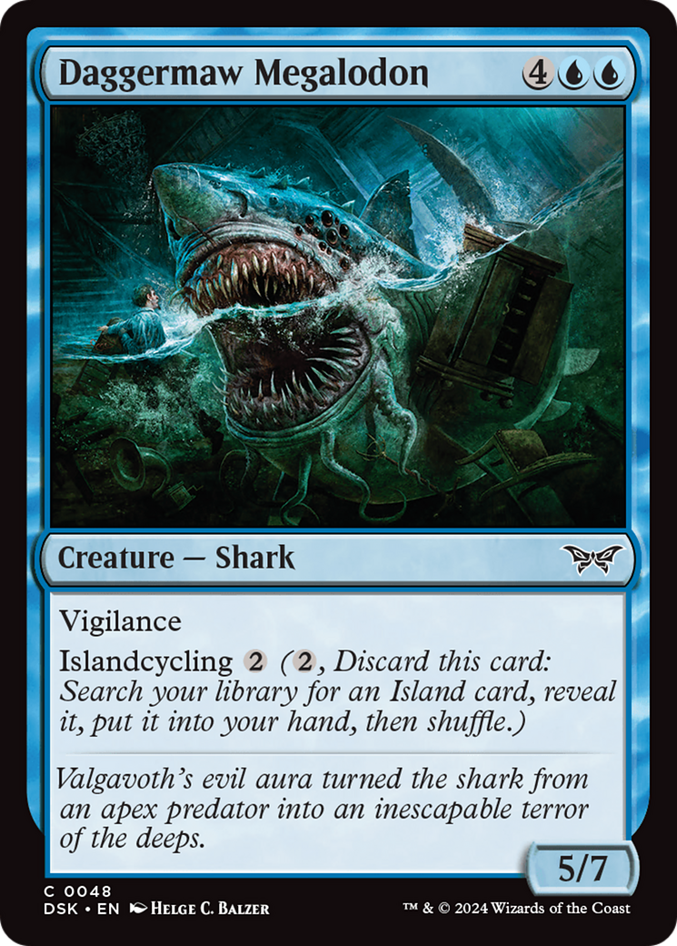 Daggermaw Megalodon [Duskmourn: House of Horror] | Good Games North