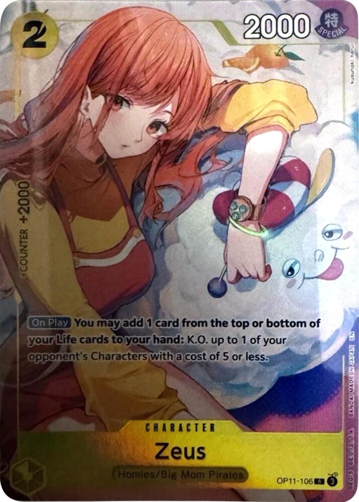 Zeus (Official Playmat Bandai Card Games Fest 24-25 Edition) OP11-106 (One Piece Promotion Cards)  - Foil | Good Games North