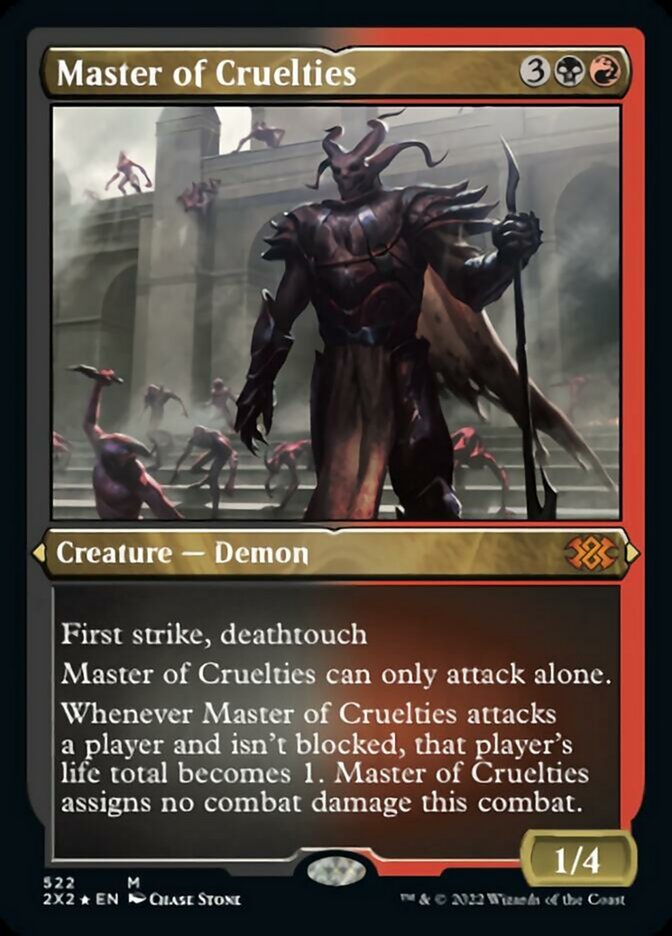 Master of Cruelties (Foil Etched) [Double Masters 2022] | Good Games North