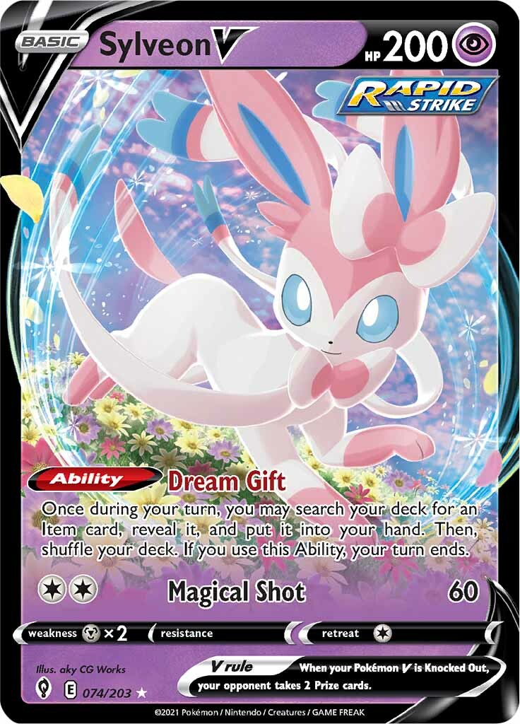 Sylveon V (074/203) [Sword & Shield: Evolving Skies] | Good Games North