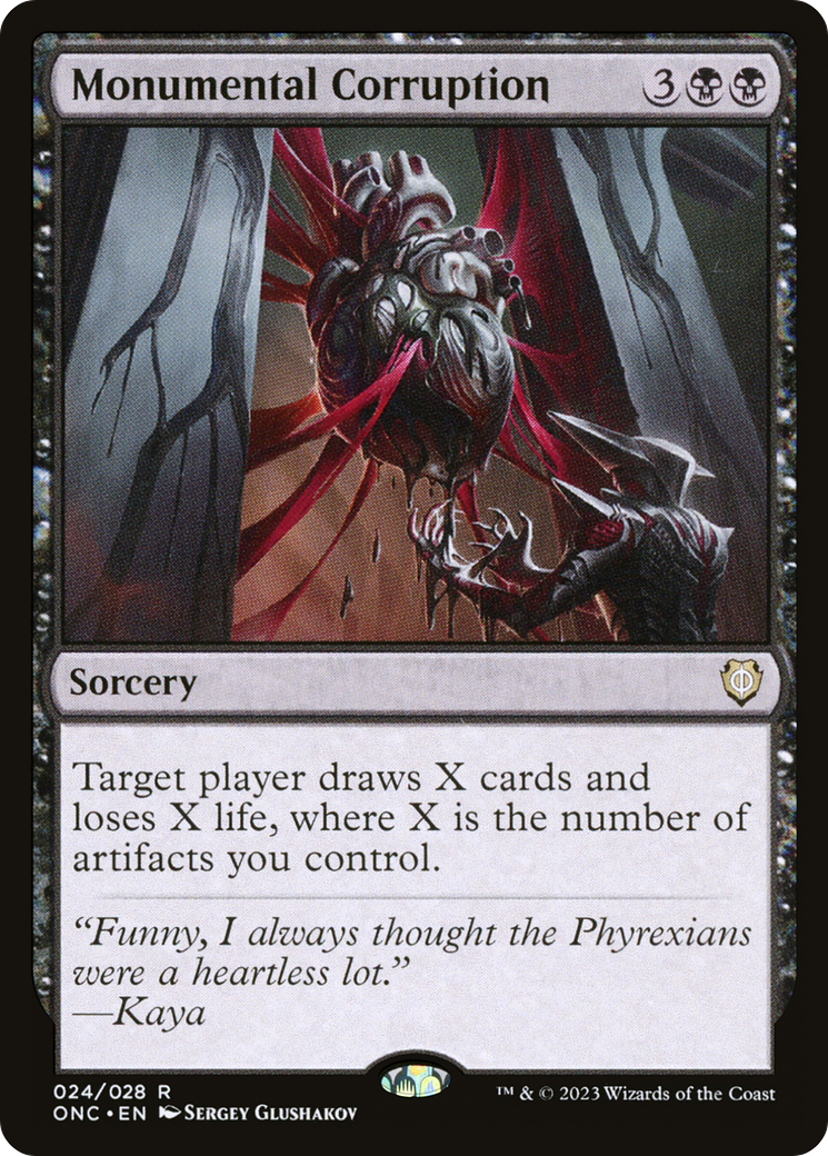 Monumental Corruption [Phyrexia: All Will Be One Commander] | Good Games North