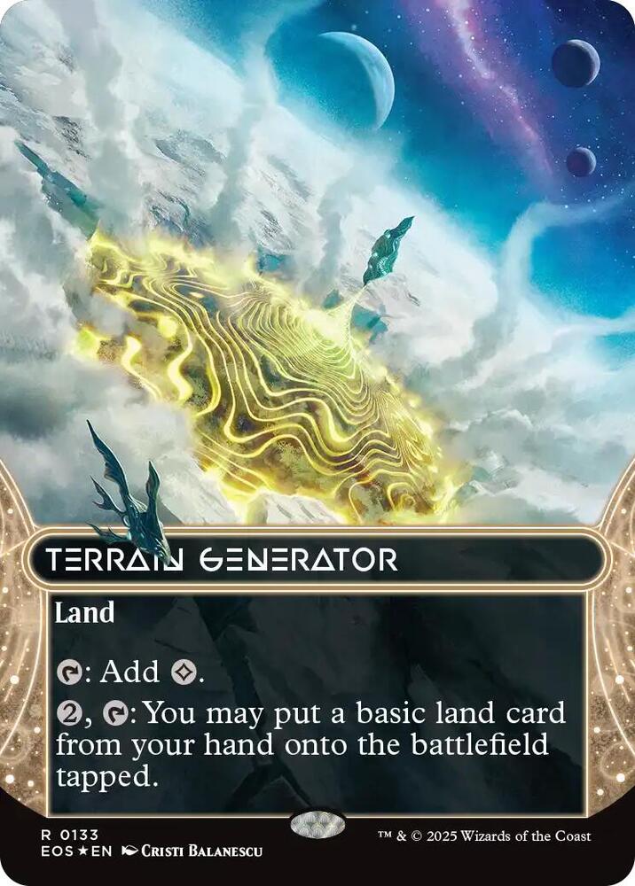 Terrain Generator  133/45 (Edge of Eternities: Stellar Sights)  - Borderless Galaxy Foil | Good Games North