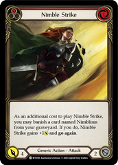 Nimble Strike (Red) [U-WTR185] (Welcome to Rathe Unlimited)  Unlimited Rainbow Foil | Good Games North