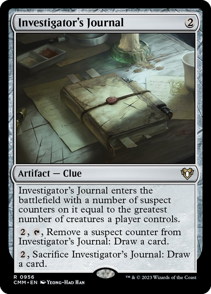 Investigator's Journal 956/451 (Commander Masters)  | Good Games North