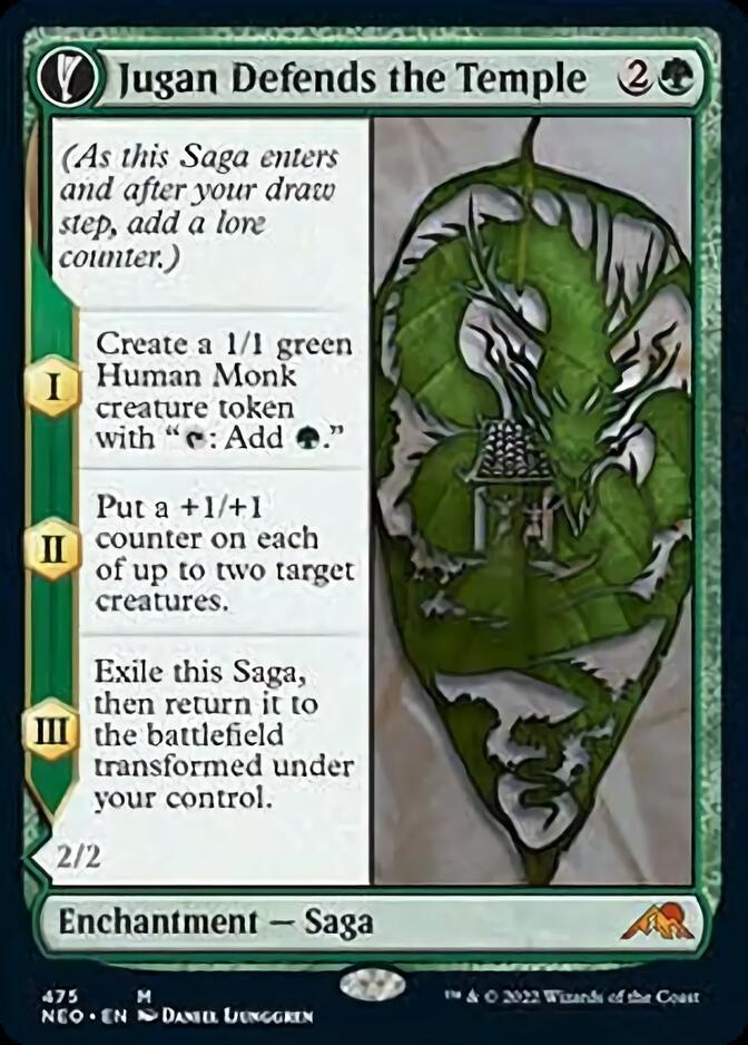 Jugan Defends the Temple // Remnant of the Rising Star (Extended Art) [Kamigawa: Neon Dynasty] | Good Games North