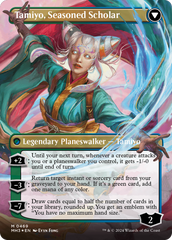 Tamiyo, Inquisitive Student // Tamiyo, Seasoned Scholar (Borderless) (Textured Foil) [Modern Horizons 3] | Good Games North