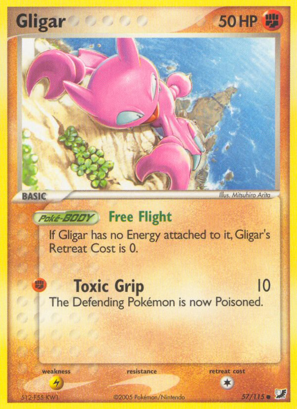 Gligar (57/115) [EX: Unseen Forces] | Good Games North