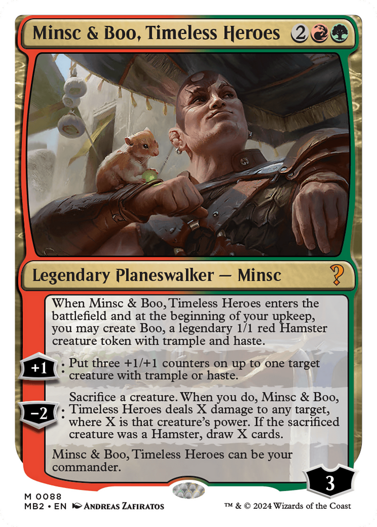 Minsc & Boo, Timeless Heroes (White Border) [Mystery Booster 2] | Good Games North