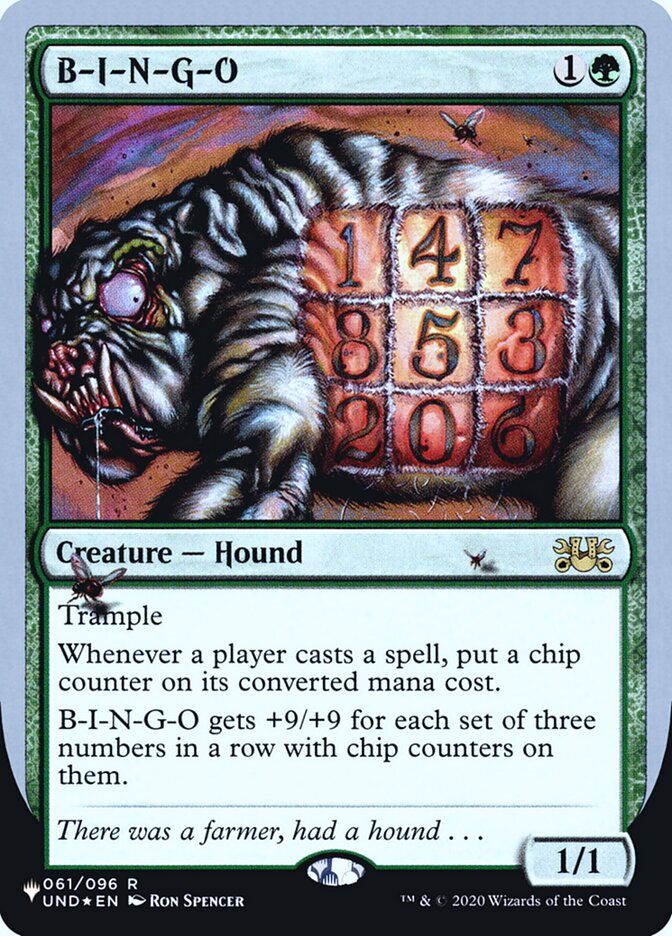 B-I-N-G-O (Unfinity Foil Edition) [The List] | Good Games North